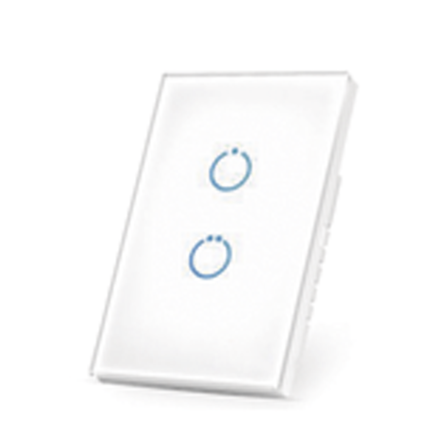 (ZWAVE) Interruptor On/Off panel táctil touch inalámbrico Zwave Plus 2 botones. No requiere cable neutro, Compatible con Hubitat HC8, Álula M2M, otros