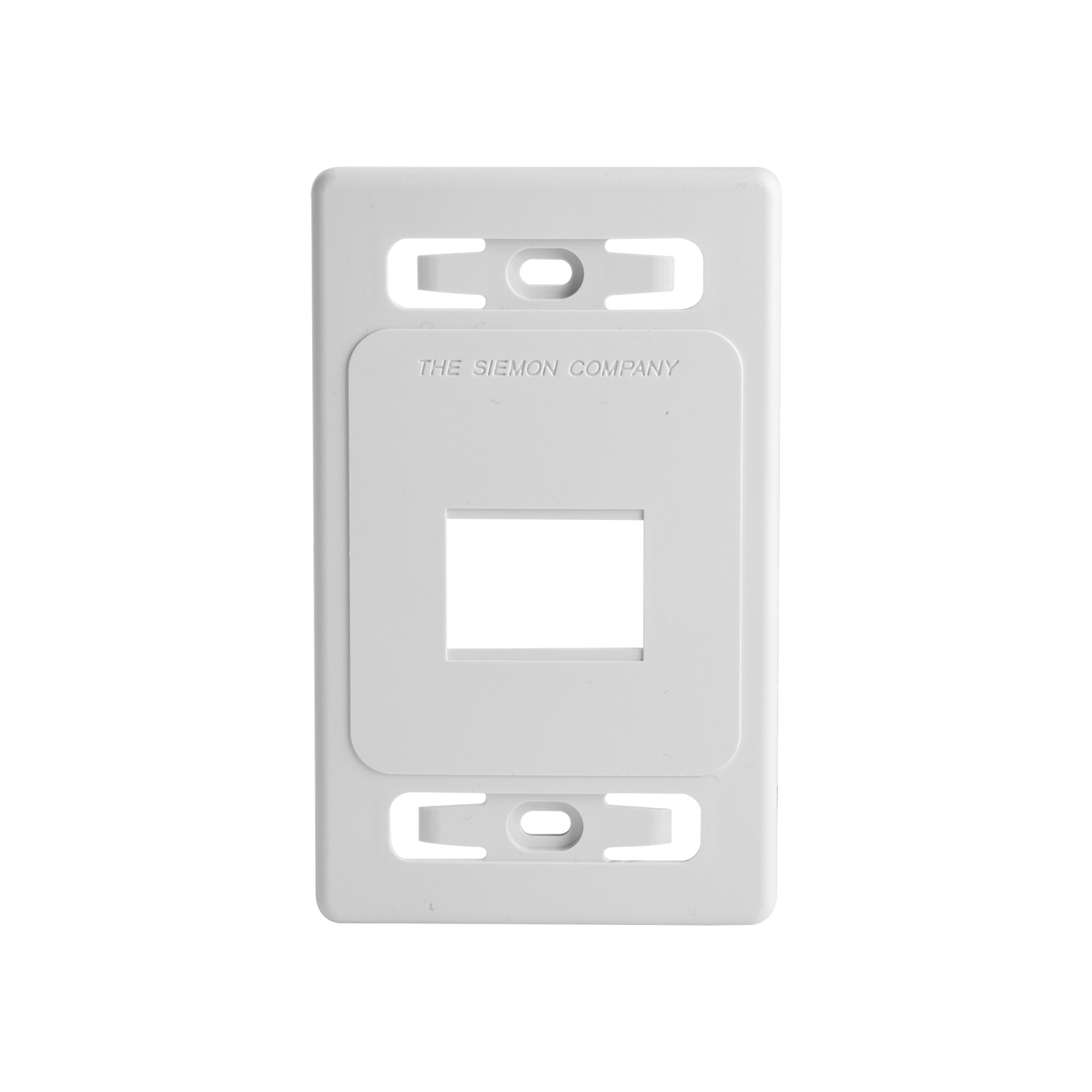Placa de pared modular MAX, de 2 salidas, color blanco, version bulk (Sin Empaque Individual)