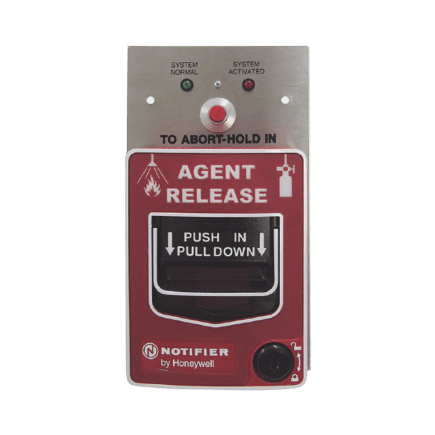 Estación de Liberación / Convencional / Doble Acción / Botón de Aborto / Bloqueo con Llave / NOTIFIER