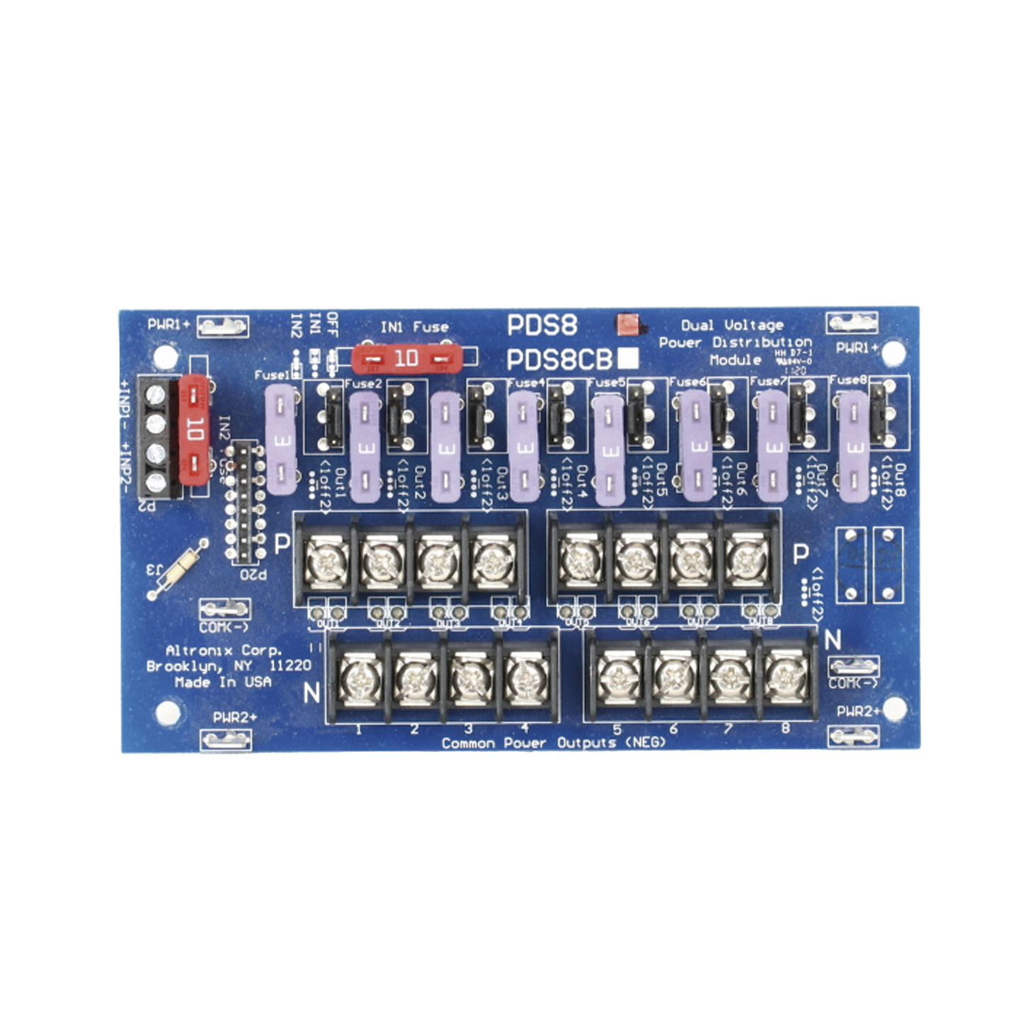 MODULOS PARA DISTRIBUCION DE ENERGIA DE ENTRADA DOBLE