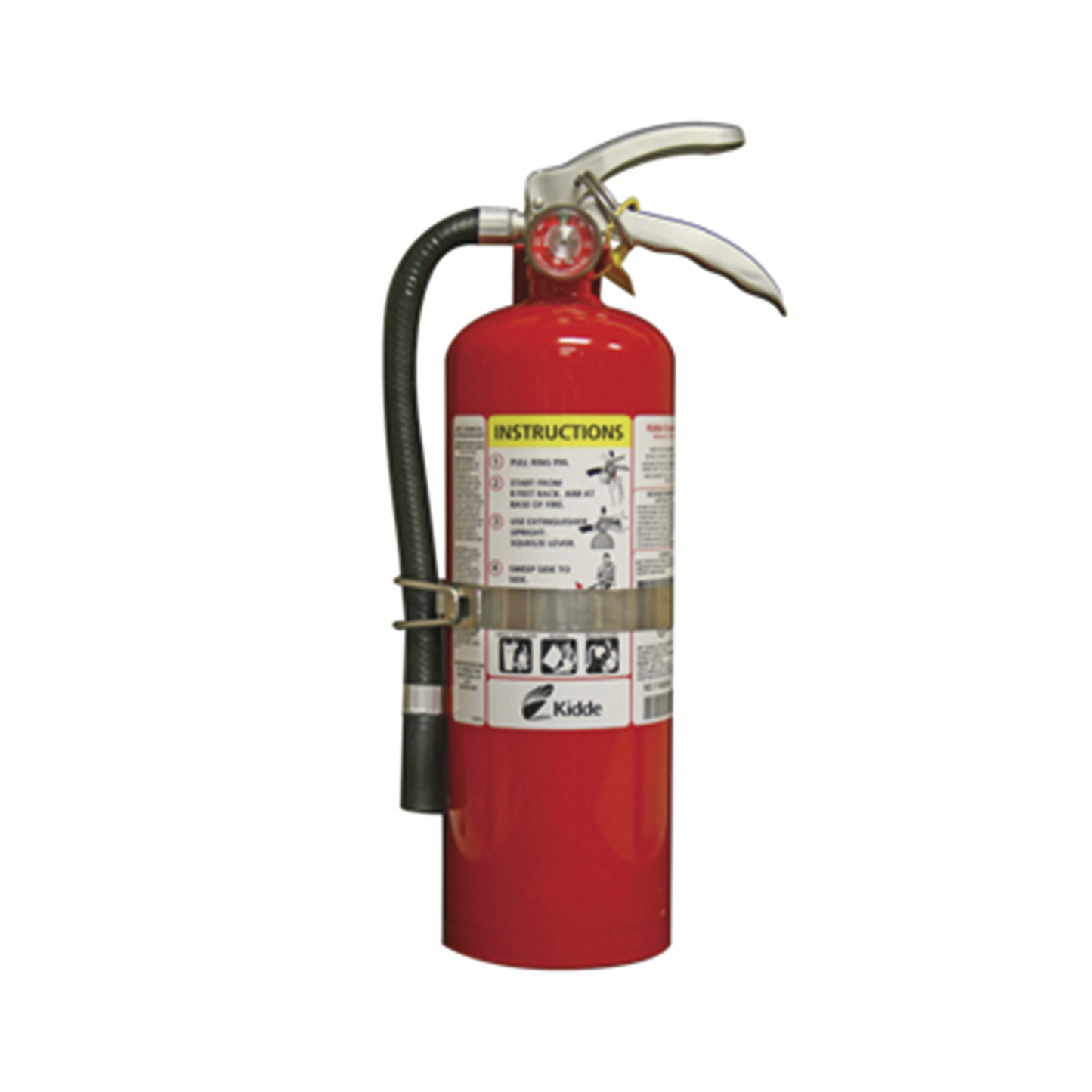 Extintor Desechable de Polvo Químico Seco ? Fuegos Clase A, B y C ? Talleres y Garaje ? Paquete con 6 ? Soporte Metálico ? 5.5 lb pieza