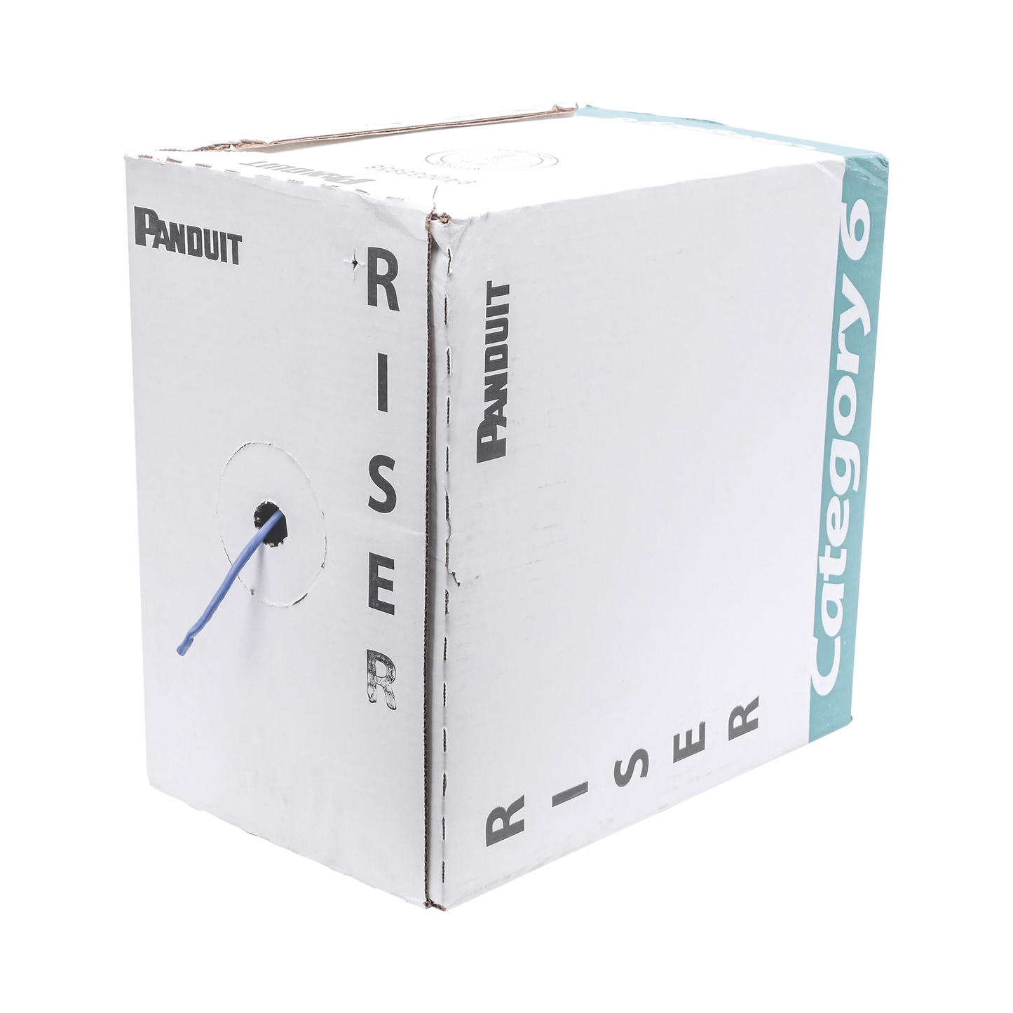 Bobina de Cable UTP, Categoría 6 de Alto Rendimiento (+350 MHz), 23 AWG, PVC (CMR, Riser), Bobina de 305 m, Color Azul