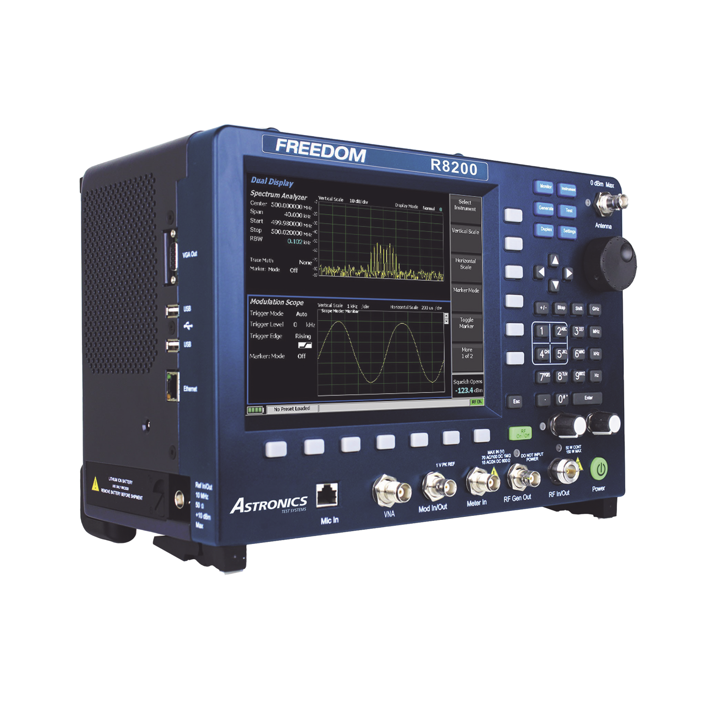 Analizador Profesional para Sistemas de Radiocomunicación Ultra Portátil, 250 kHz-1 GHz.