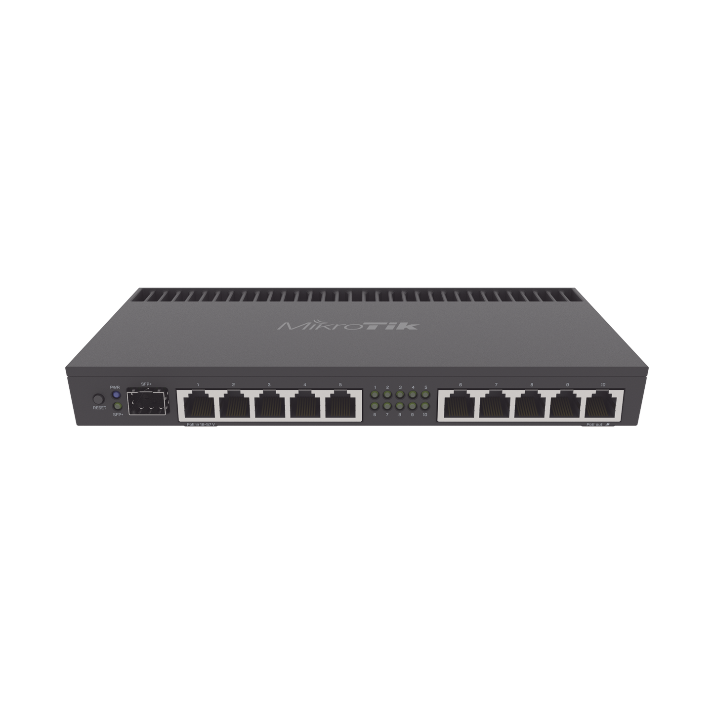 (RB4011iGS+RM) RouterBoard, CPU 4 Núcleos, 10 Puertos Gigabit Ethernet, 1 puerto SFP+