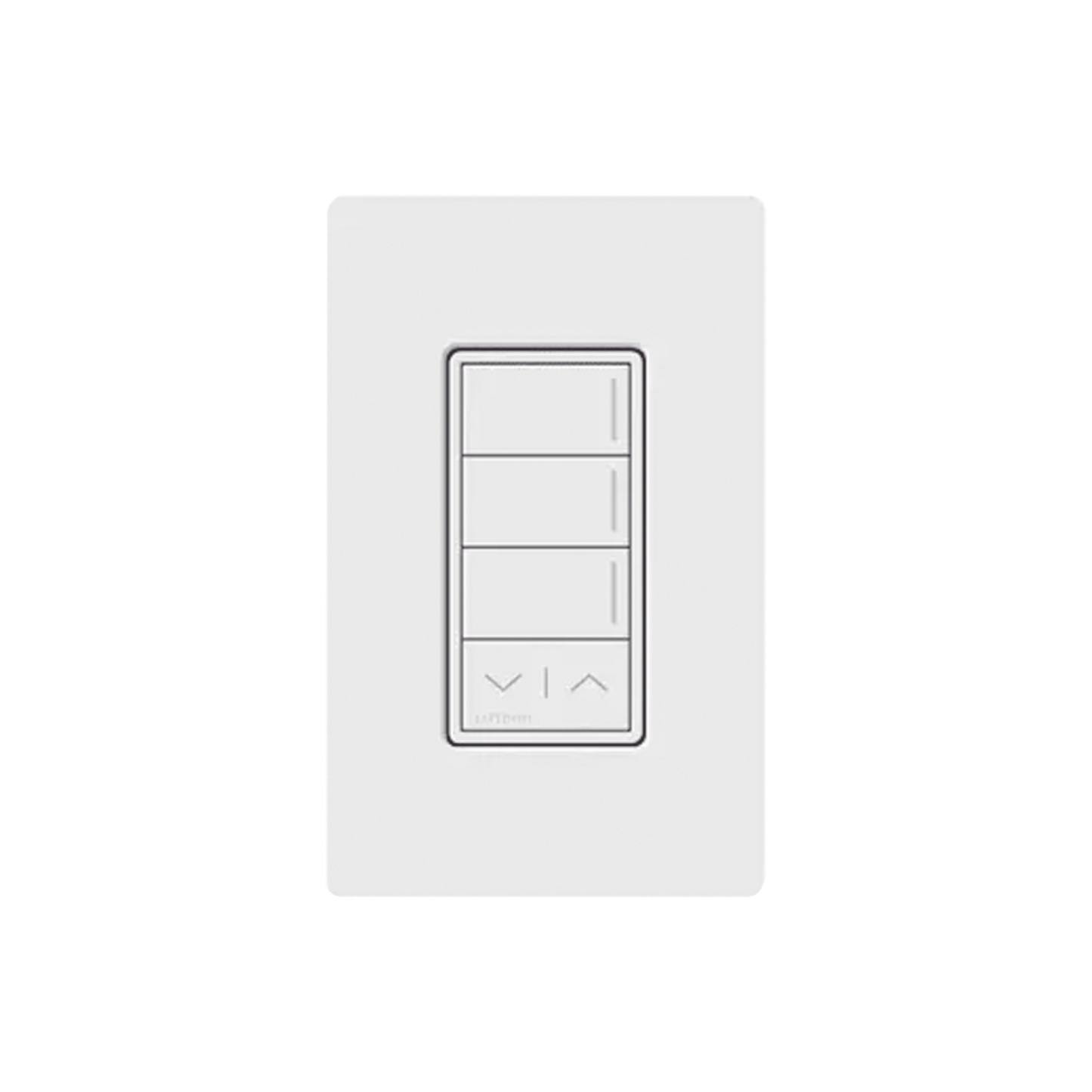 (RadioRa3) Botonera Sunnata Blanco 3 escenas y 2 botones subir/bajar para Radio RA3, programe escenas diferentes en cada botón.