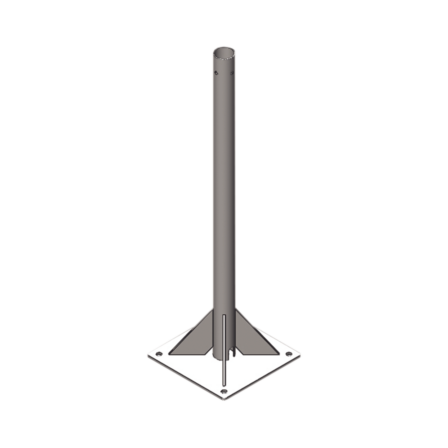 Mástil de 3 metros por 2" de Diámetro. Galvanizado por Inmersión en Caliente.