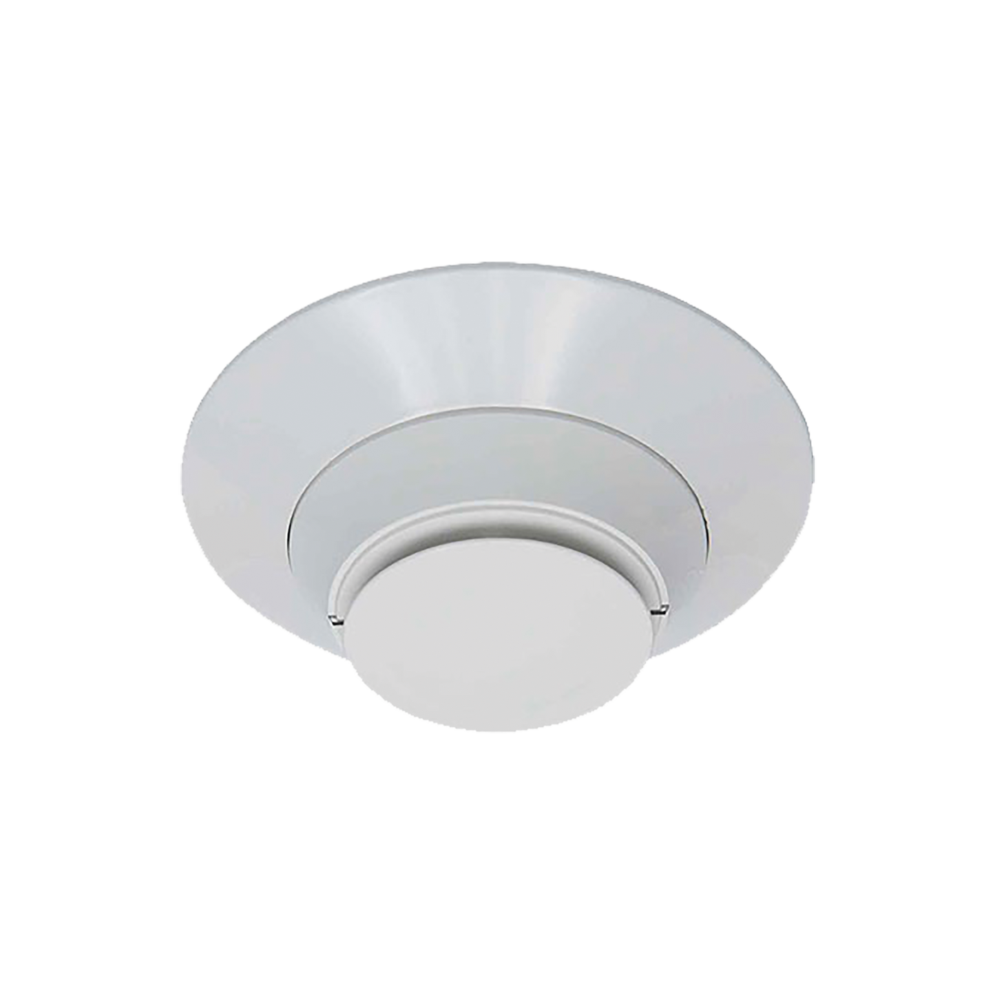 Detector de humo fotoeléctrico direccionable con prueba remota para ducto, color blanco.