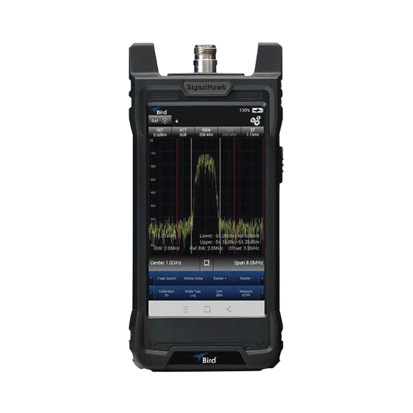 Analizador de Espectro Portátil SIGNAL HAWK, 9 KHz a 6 GHz, Incluye Estuches de uso Rudo y Ligero, Batería Li-Ion, Adaptador 12V, Lápiz Táctil, Adaptador USB-C a USB-A, Manual de Instrucción.