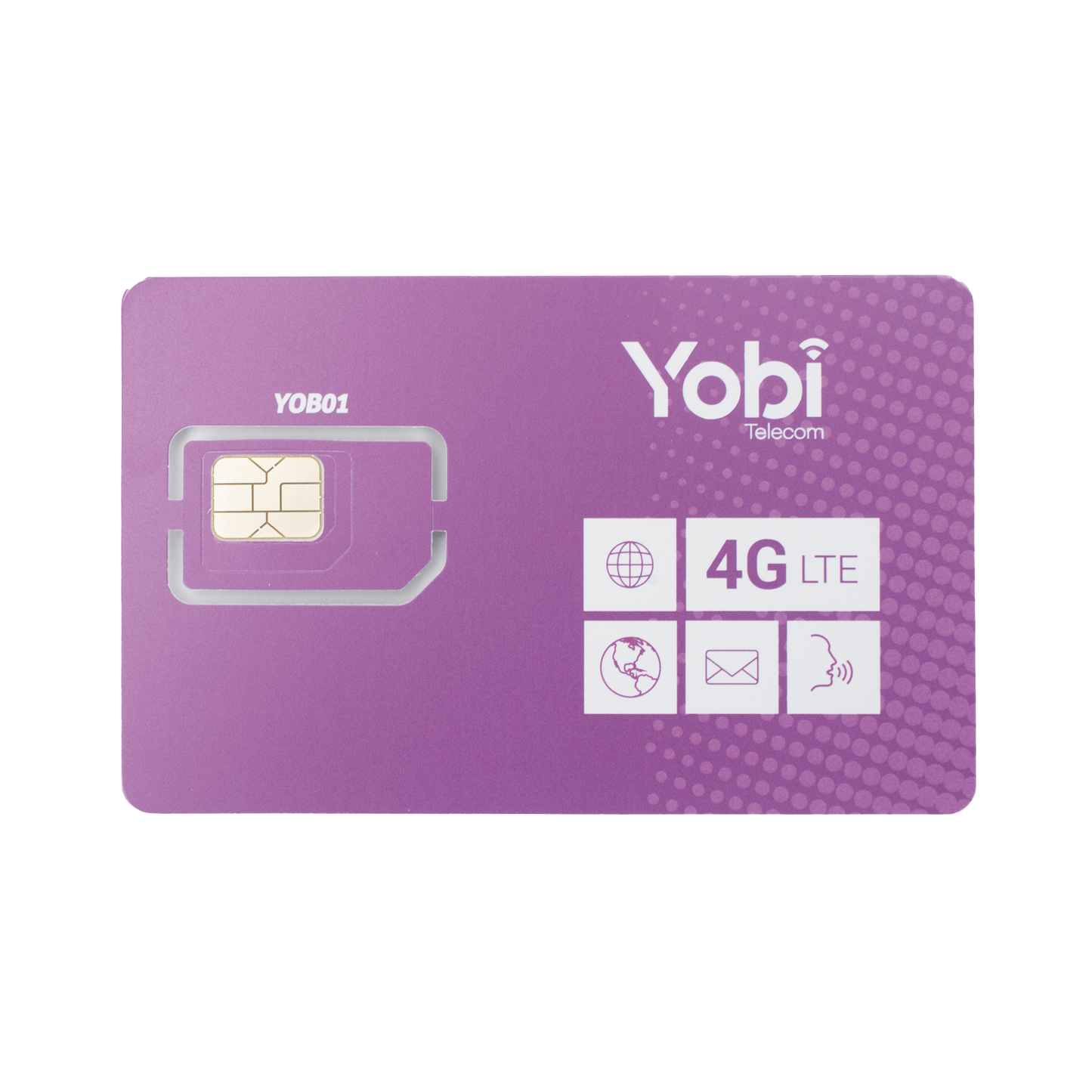 SIM Yobi para dispositivos móviles 3G/4G, 1GB Mensual por 1 año de servicio (solo datos)