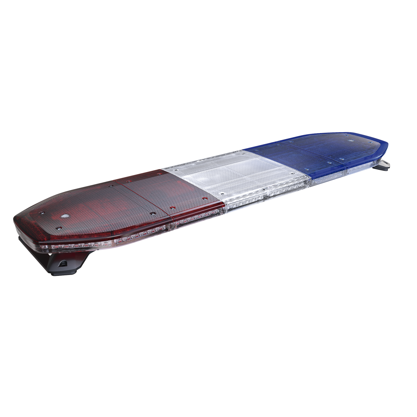 Barra de luces LED de 48", 216 LED, Dual Color, Rojo/Azul/Ámbar/Claro, Ideal para Equipar Unidades de Seguridad Publica