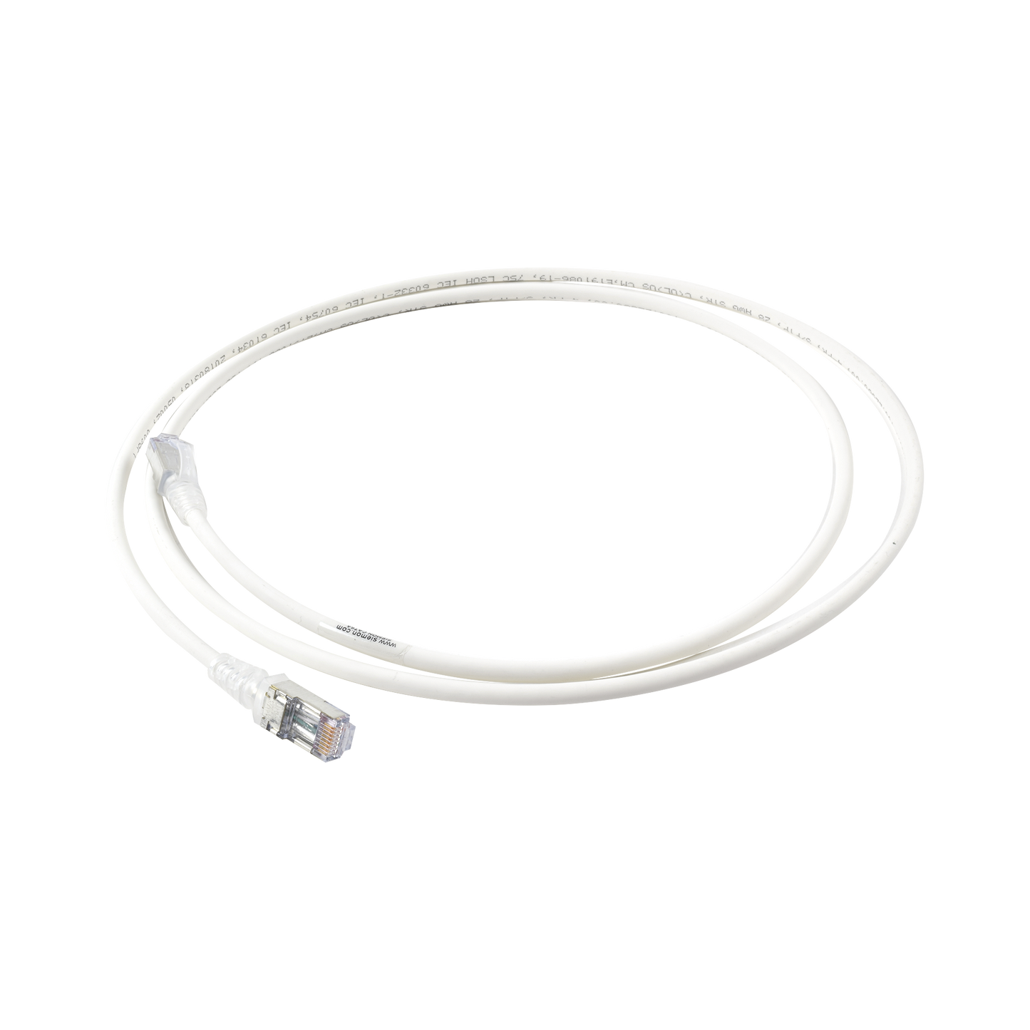Patch Cord "Skinny" Cat6A Blindado S/FTP, 5ft, Diámetro Reducido 28 AWG, Color Blanco