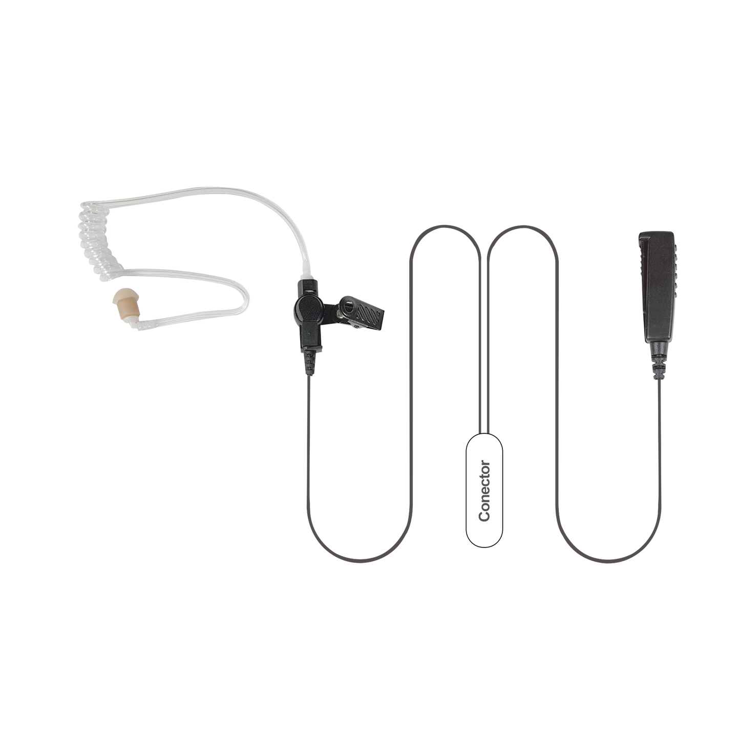 MICRÓFONO AUDÍFONO DE 2 CABLES P/ MOTOROLA (MOTOTRBO?) XPR-6500/ XPR-6550/ DGP-4150/ DGP-6150/ DGP-8550/ DGP-5550/ APX-7000/ DP-3400.