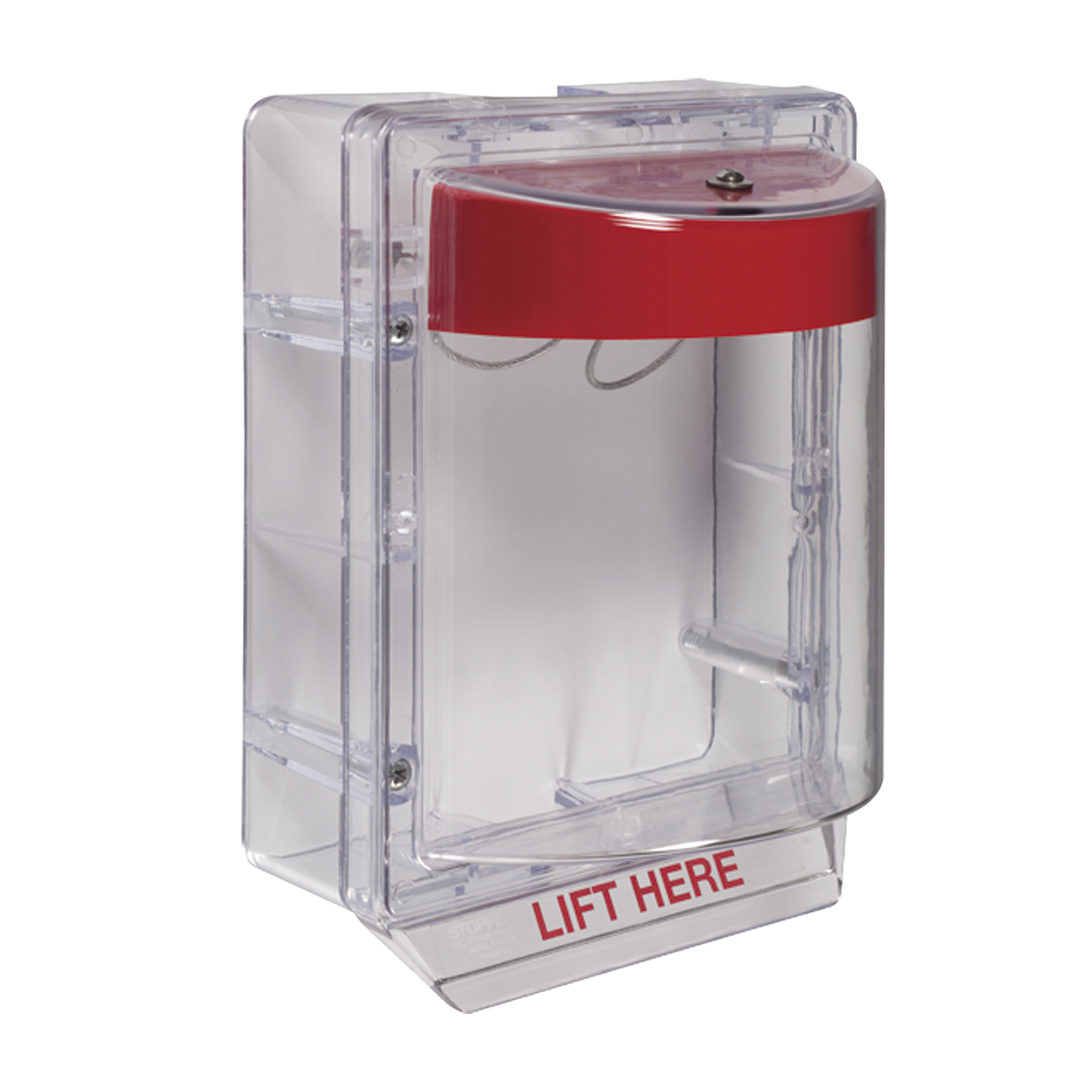 Cubierta Protectora Serie Stopper II® De Policarbonato, Con Bocina, Espaciador Transparente, Montaje en Superficie, Sin Etiqueta