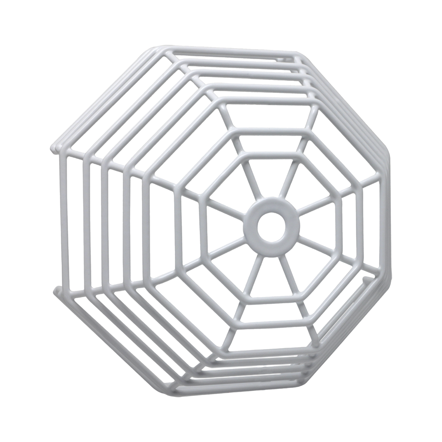 Rejilla de acero Web Stopper® para protección de detectores de humo de vandalismo y accidentes. Bajo perfil, montaje en superficie