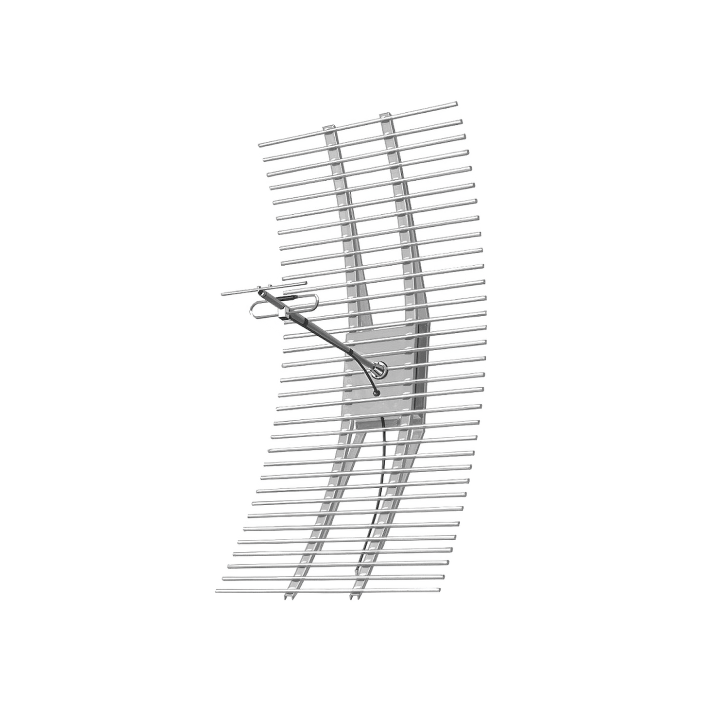 Antena Direccional Parabólica de Rejilla, 365-403 MHz, 15 dBd de Ganancia, 38 MHz de Ancho de Banda, 250 Watt, N Macho.