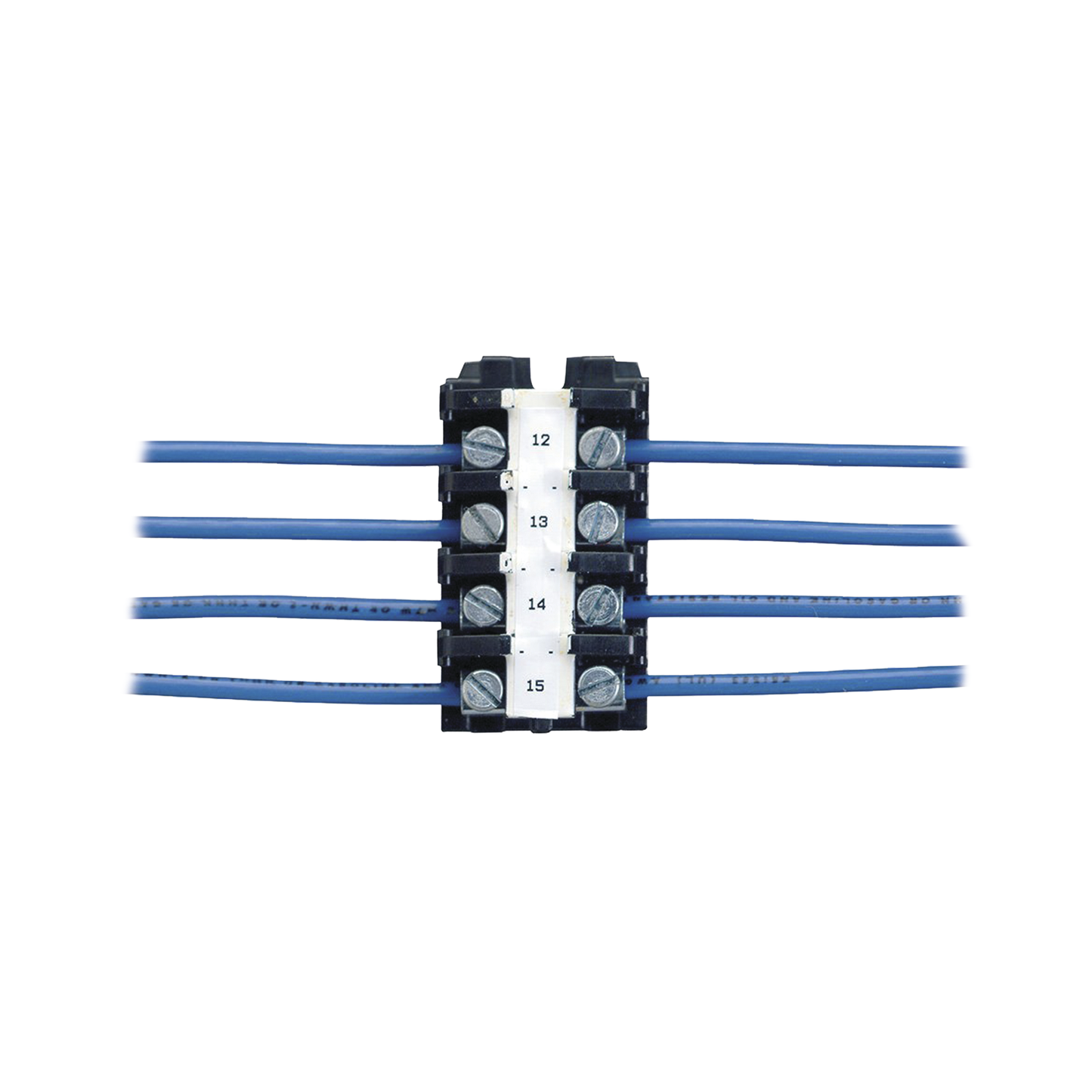 Casete de etiquetas de poliolefina, cinta continua, color negro sobre blanco, 9.65 mm x 7.6 metros