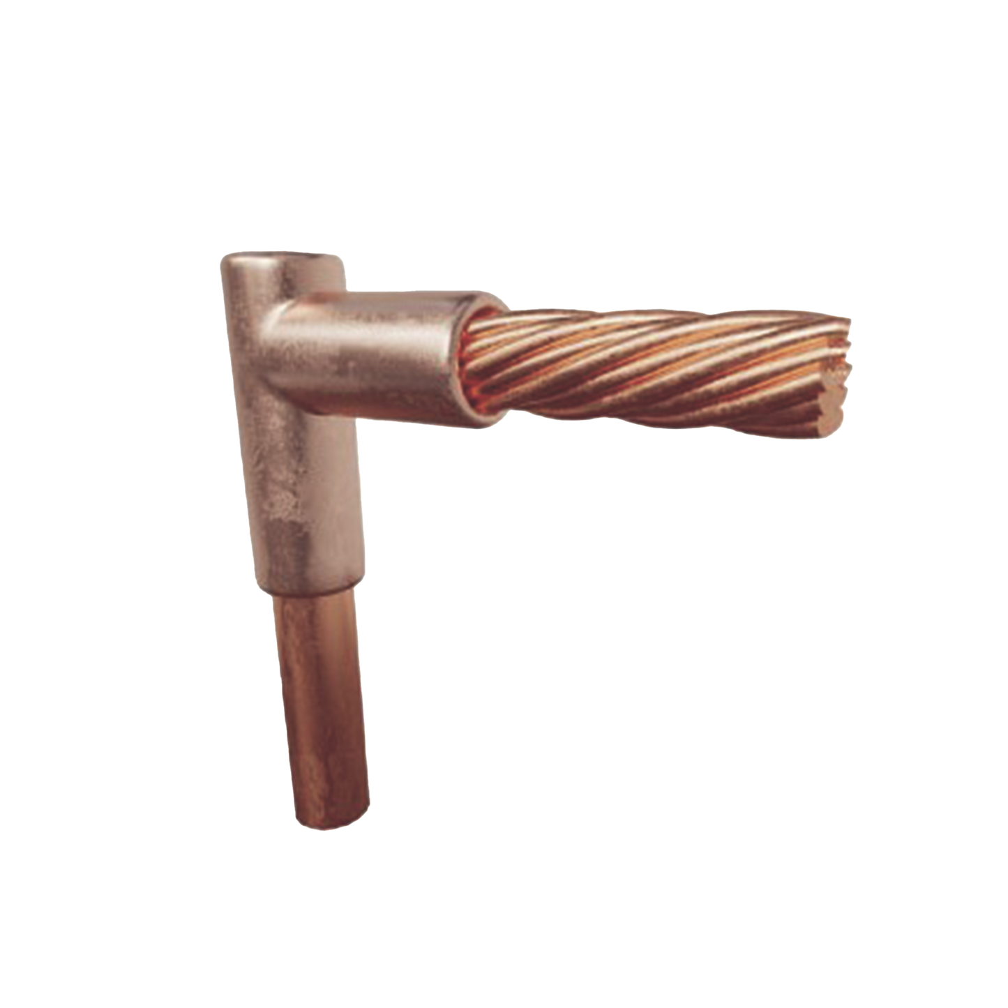 Molde para soldadura exotermica Tipo T, Tope de varilla 5/8 in. a Cable de Paso 1/0 AWG