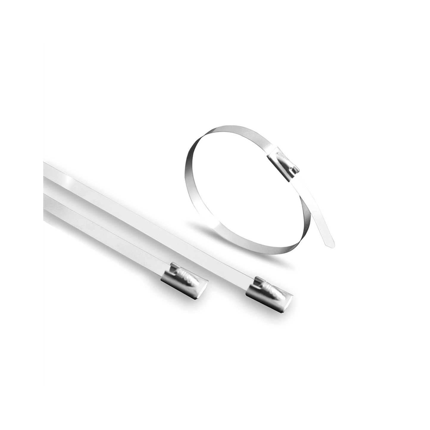 Cincho de Acero Inoxidable, 4.6 x 200 mm (100pzs) (4100-01000)