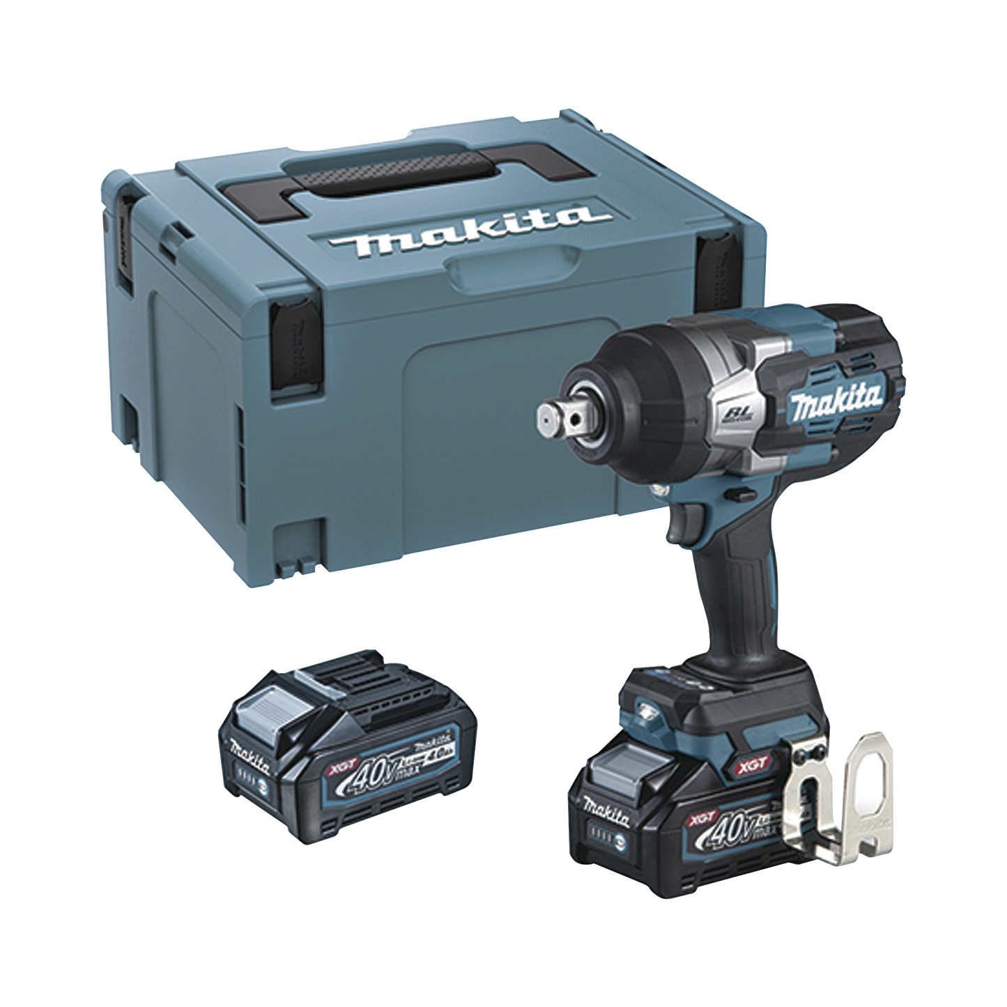 Llave de Impacto BL 40 V máx. XGT 3/4" 4 Velocidades eléctricas 0 A 1900-2200-2400- 0 a 2500 ipm. Incluye 2 baterías Li-ION, cargador rápido y maletín Makpac.