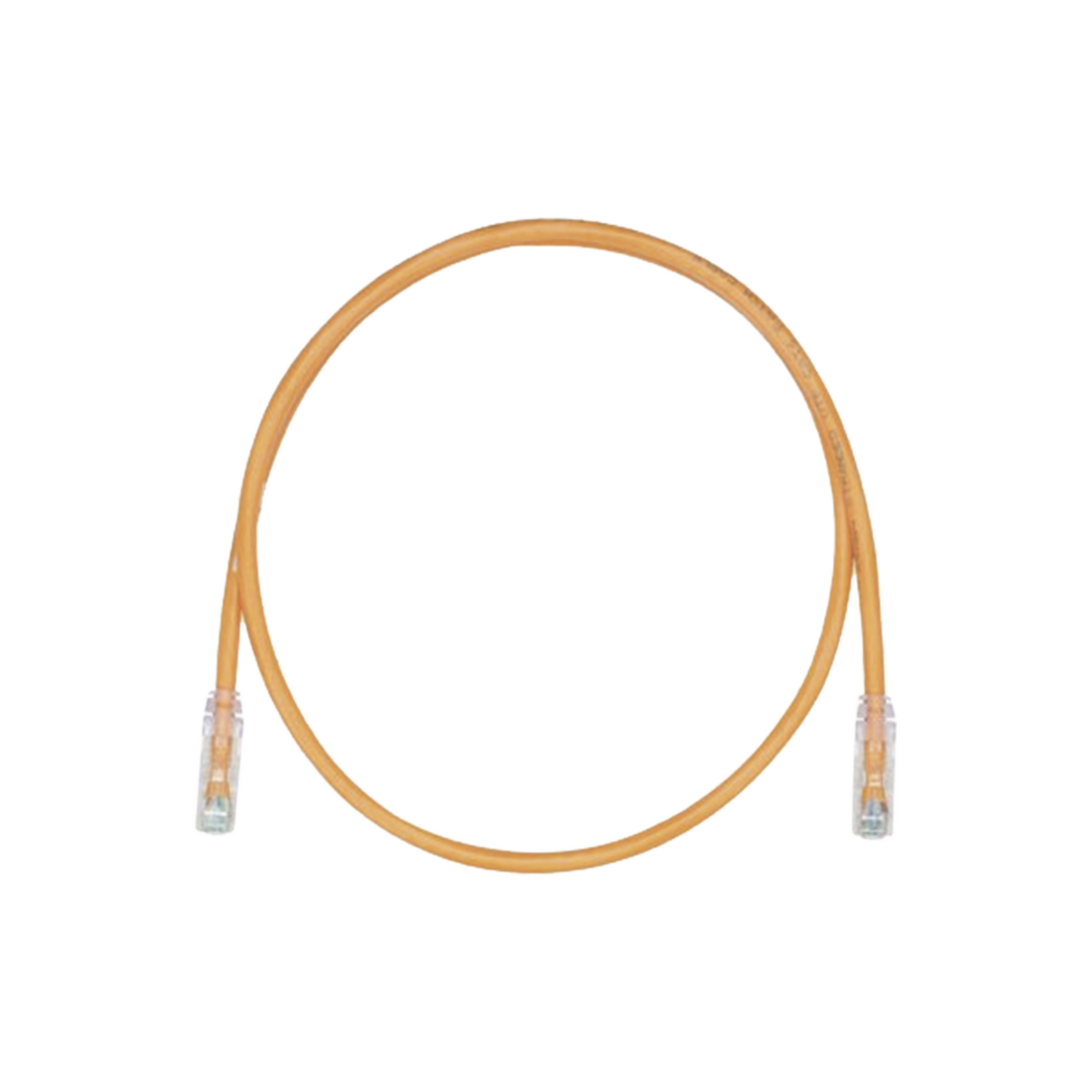 Cable de Parcheo, UTP Cat5e, Diámetro Reducido (28AWG), Color Naranja, 1 ft