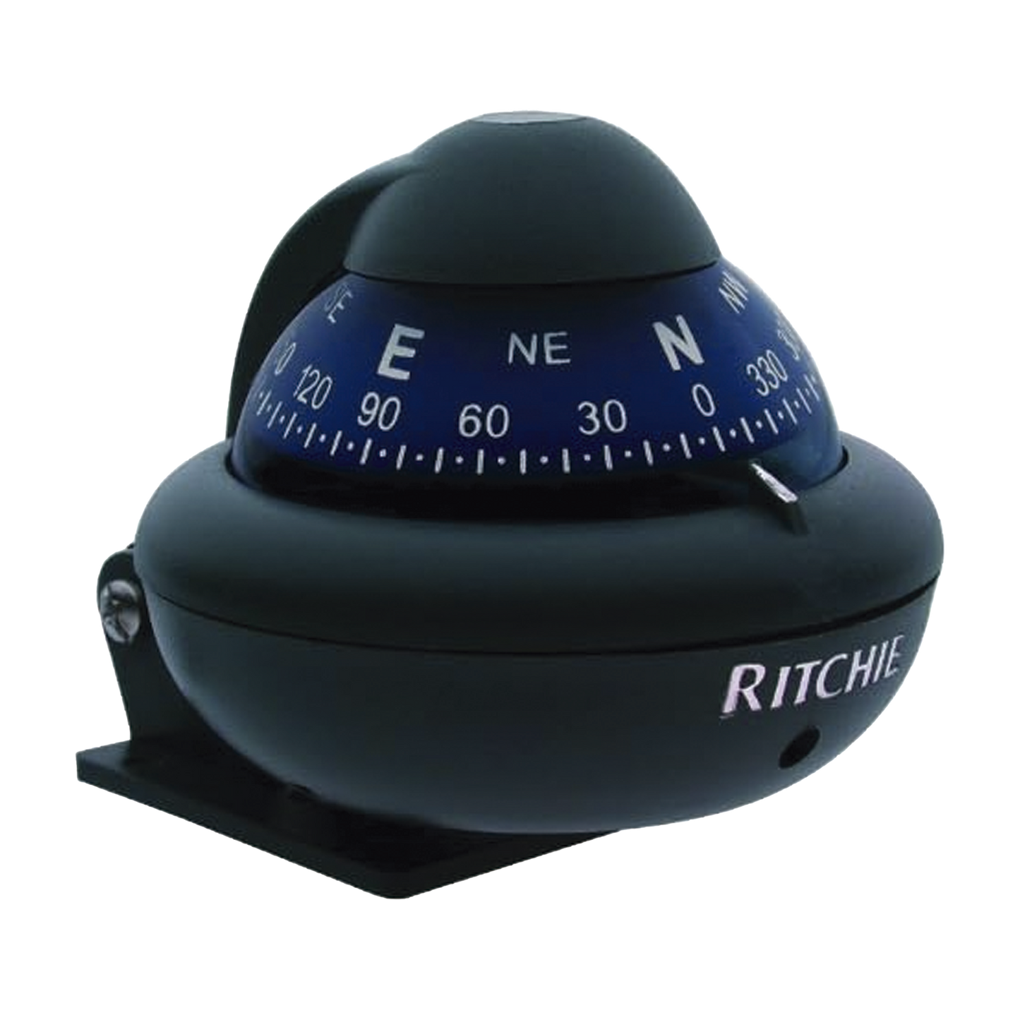 Brújula serie Explorer en color gris, con iluminación nocturna color verde.