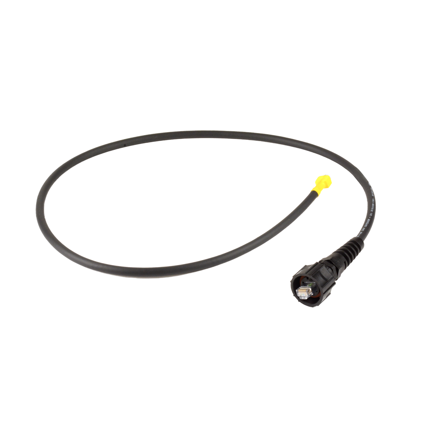 Patch Cord Industrial "Ruggedized" a Plug Modular, Cat6, de 3 ft, Color Negro