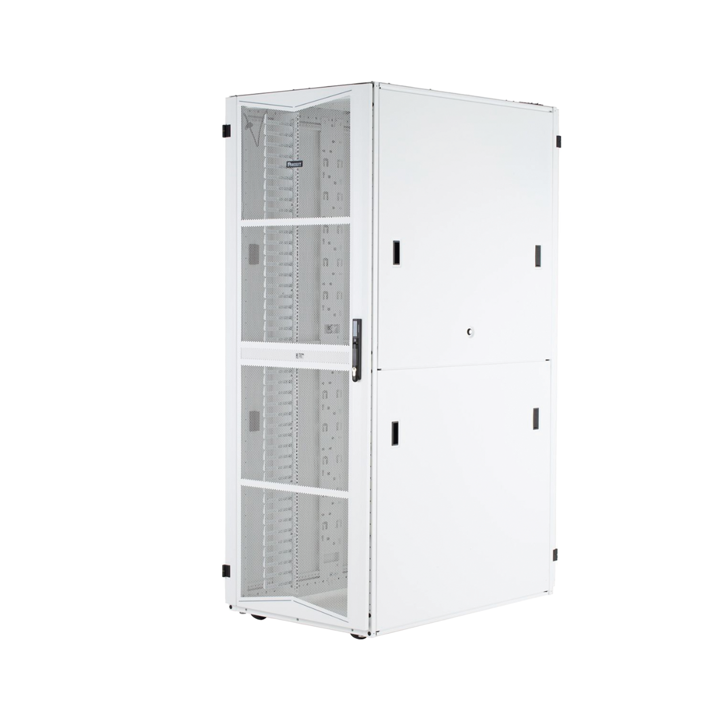 Gabinete FlexFusion para Centros de Datos, 42 UR, 600 mm de Ancho, 1070 mm de Profundidad, Fabricado en Acero, Color Blanco