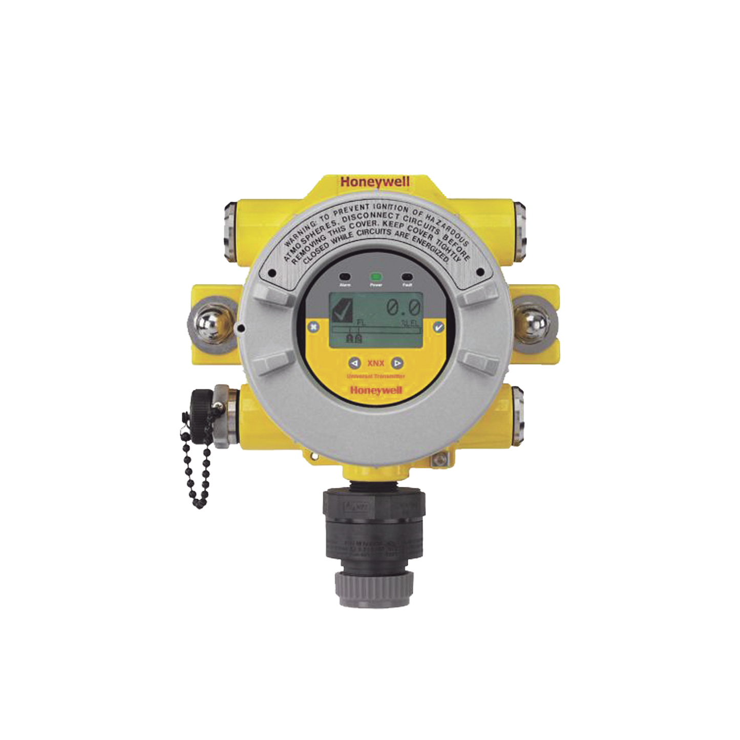 Transmisor Universal, HART Sobre 4-20 mA, 3 Relays Falla/Alarma, UL/CSA, Entradas 5X3/4" NPT, Carcasa Aluminio, Configurado para Sensor 705 Alta Temp, Serie XNX