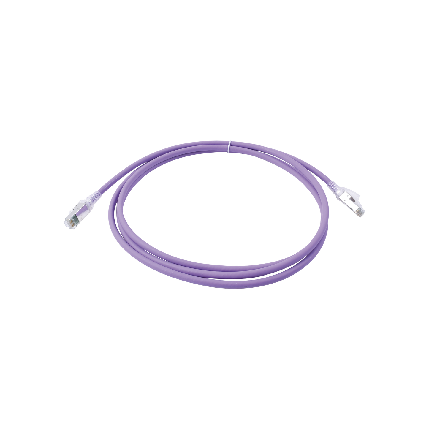 Patch Cord Z-MAX Cat6A S/FTP, CM/LS0H, 7ft, Color Violeta, Versión Bulk
