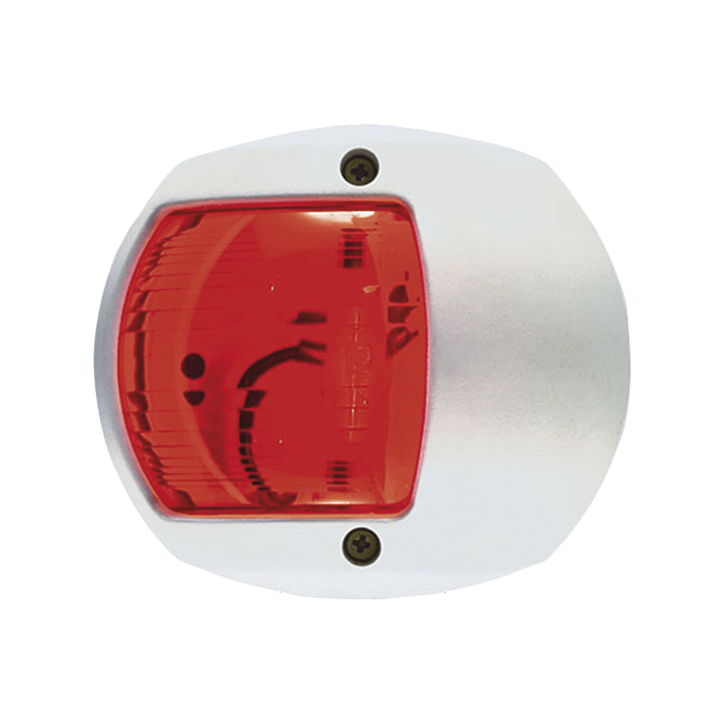Luz Lateral de Navegación en Color Rojo con Carcasa Blanca para Embarcaciones a Vela o a Motor de Menos de 20 Metros