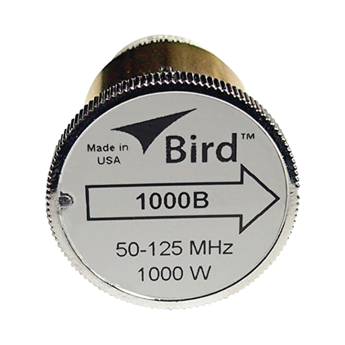 Elemento de Potencia en línea 7/8" a 1000 Watt para Wattmetro BIRD 43, en el Rango de Frecuencia de 50 a 125 MHz.