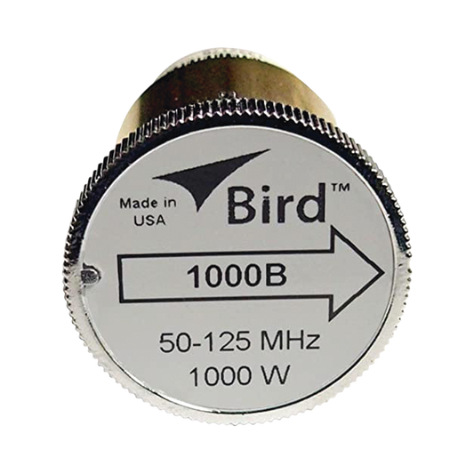 Elemento de Potencia en línea 7/8" a 1000 Watt para Wattmetro BIRD 43, en el Rango de Frecuencia de 50 a 125 MHz.