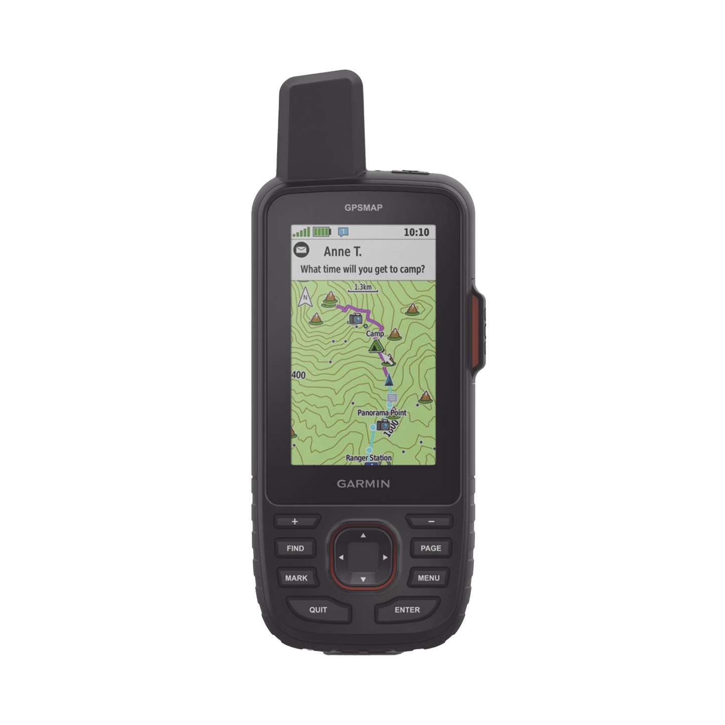 GPS portátil GPSMAP 67i, dispositivo portátil multisatelital de alta precision, con mapas topográficos instalados, mensajeria y SOS por medio de Inreach