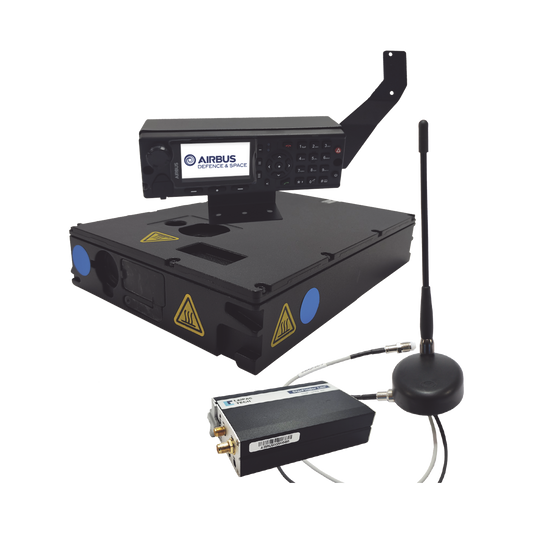 Radio Móvil Tetrapol TPM900 con antena dual  GPS y RF de 380-430 MHz