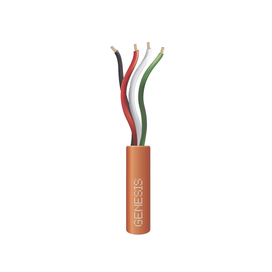 Bolsa de 152 Metros /  Cable de Cobre / 4 x 22 AWG / Riser / Para Interior / Color Naranja / Para Aplicaciones de Alarmas de Intrusión y Automatización