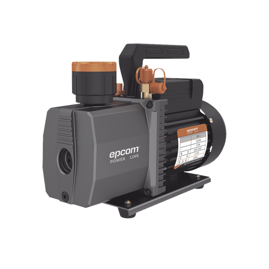Bomba de vacío/ para aire acondicionado / 2 estados /  Motor de 1/2 HP / Voltaje dual 110-220 Vca / Acople de ingreso de 1/4" x 3/8" con válvula de retención integrada