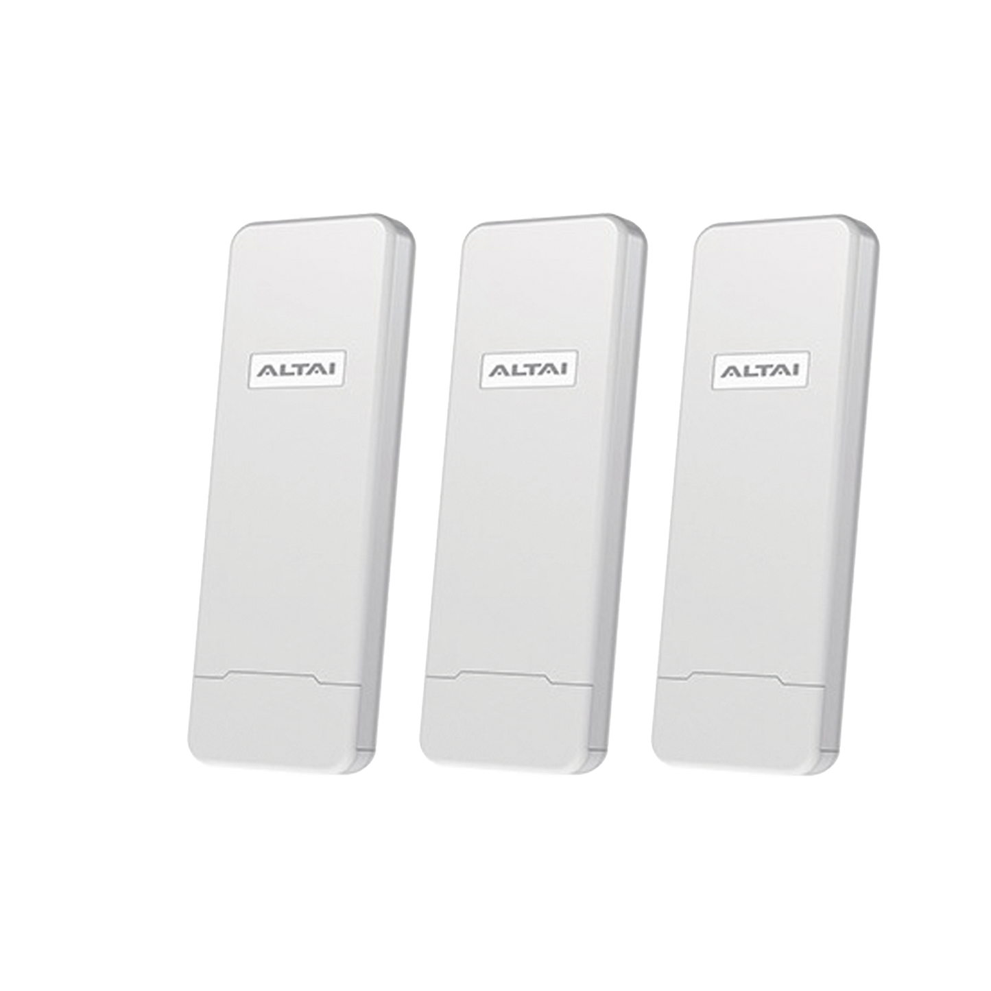 Paquete de 3 Puntos de Acceso C1N Super Wi-Fi  en 2.4 GHz , Con Antenas Integradas Sectorial de 70°, Alta Sensibilidad, Hasta 300 m a un Smartphone, Antena de 10 dBi, Soporta Fichas-Vouchers