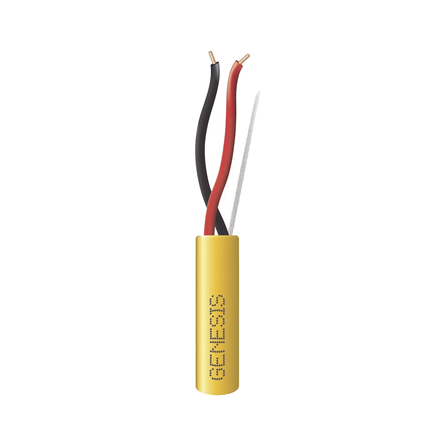 Bobina de 305 Metros / Alambre de Cobre / 2 x 16 AWG / Tipo FPLP, CL3P, FT6 Plenum / Color Amarillo / Para Aplicaciones en Sistemas de Detección de Incendio y Sistemas de Evacuación