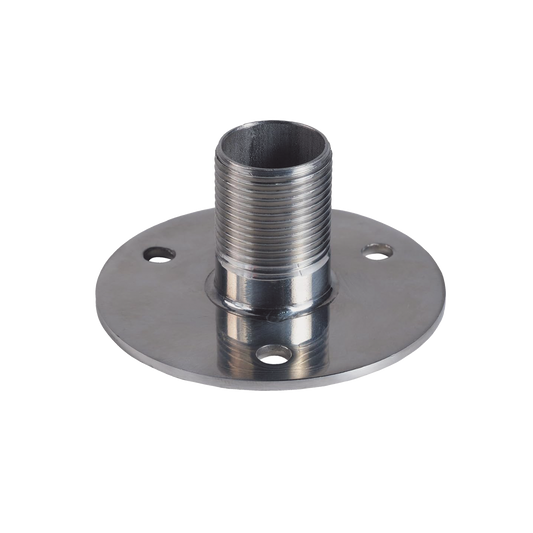 Montaje recto de 1", acero inoxidable, base con brida