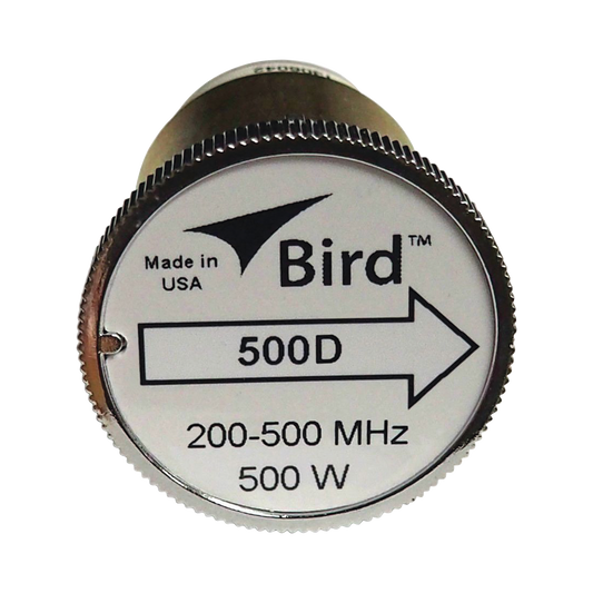 Elemento de 500 Watt en linea 7/8" para Wattmetro BIRD 43 en Rango de Frecuencia de 200-500 MHz