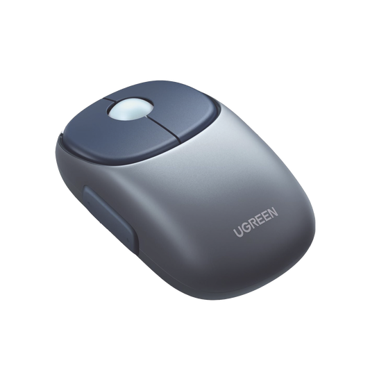 Mouse Inalámbrico FUN? / Recargable / 2.4G & Bluetooth / 4 Niveles de DPI / Silencioso / Ergonómico / 5 Botones / Compatible con Windows, macOS 10.5, Android iOS Linux y Chrome OS / Color Azul