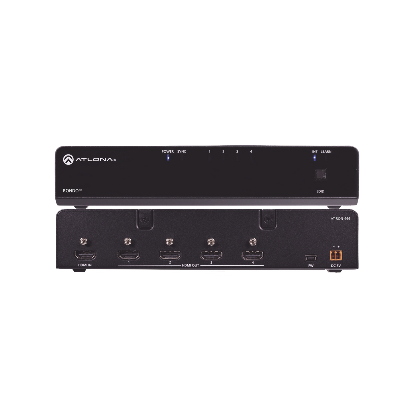 Amplificador de distribución HDMI de cuatro salidas