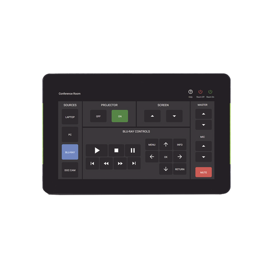 Panel táctil Velocity de 7″ / Control AV / Programación de Salas / Pantalla táctil