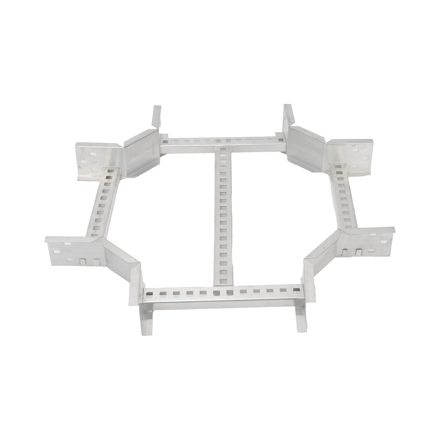 Derivación "X" Horizontal de Aluminio Perfil Z / Peralte 3 1/4" / Ancho 12"/ Radio 8" / Incluye Tornillería (CHXHEZ314R8X12AK)