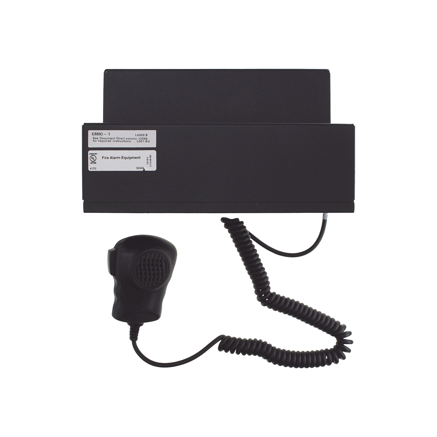 Chasis Con Micrófono / Compatible con DVC-EM de NOTIFIER / Color Negro