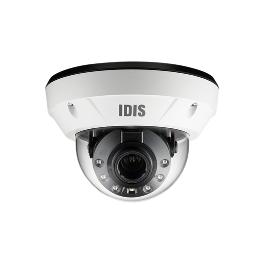 Domo IP 8MP | Varifocal MOTORIZADO | IK10/IP67 |  IR 40 m | Entrada/Salida de Alarma | POE | ICR Dia/Noche | MicroSD Hasta 256 GB | Videoanaliticos Integrados | Cumple con NDAA