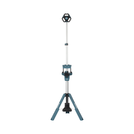 Torre para Iluminación inalámbrica de Zona/Multidireccional con tres Cabezales, se extiende hasta 2.2 metros, Utiliza batería LXT® Litio?Ion de 18V.