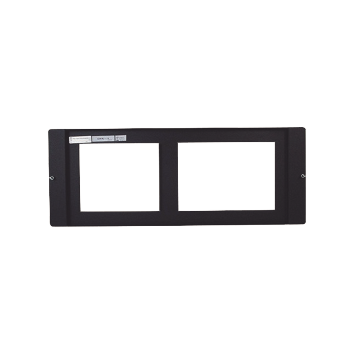 Placa de 1 Fila para DVC-EM y CMIC-1 / Compatible con Gabinetes Serie CAB-4 de NOTIFIER / Color Negro