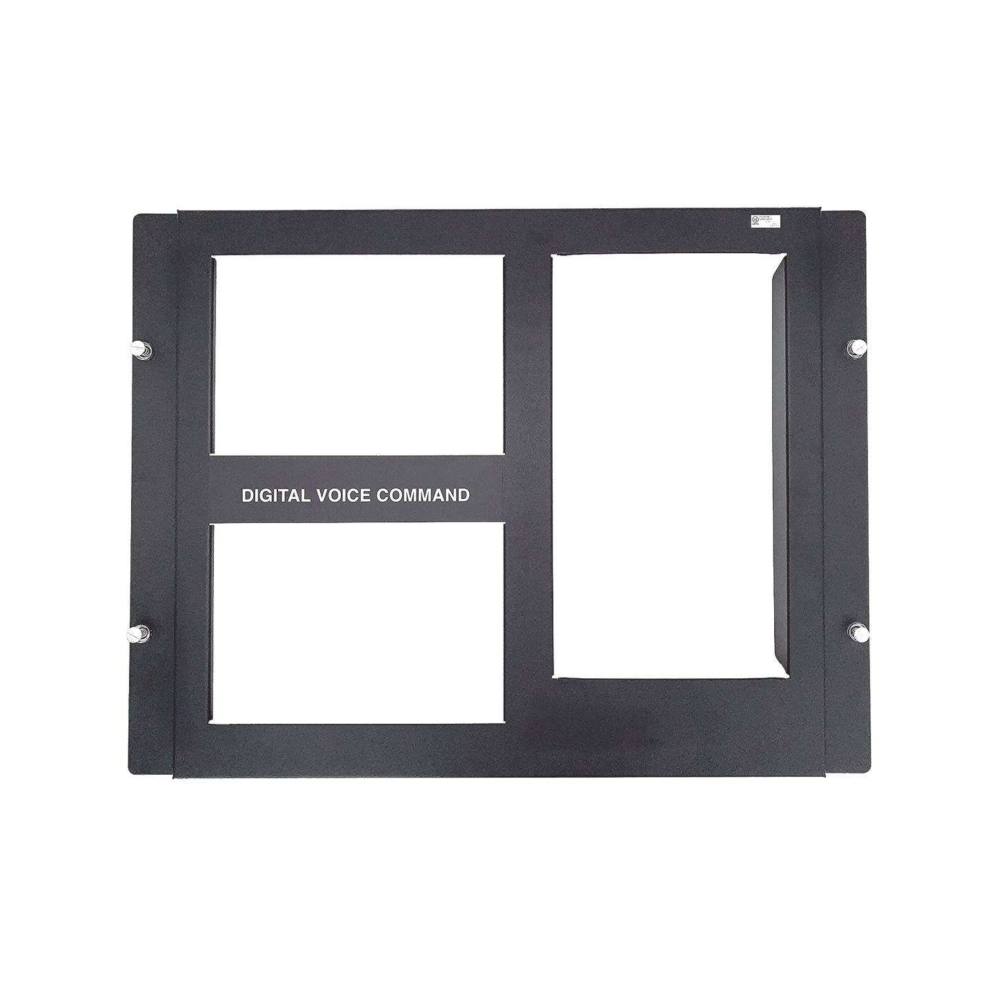 Placa de 2 Fila para DVC / Compatible con Gabinetes Serie CAB-4 de NOTIFIER  / Color Negro
