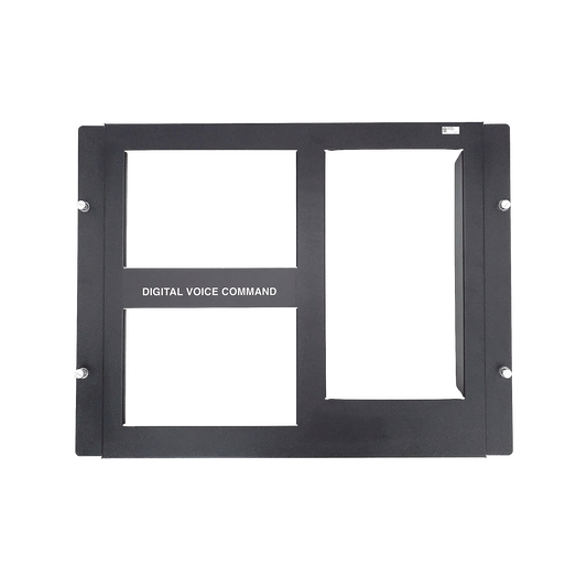 Placa de 2 Fila para DVC / Compatible con Gabinetes Serie CAB-4 de NOTIFIER  / Color Negro
